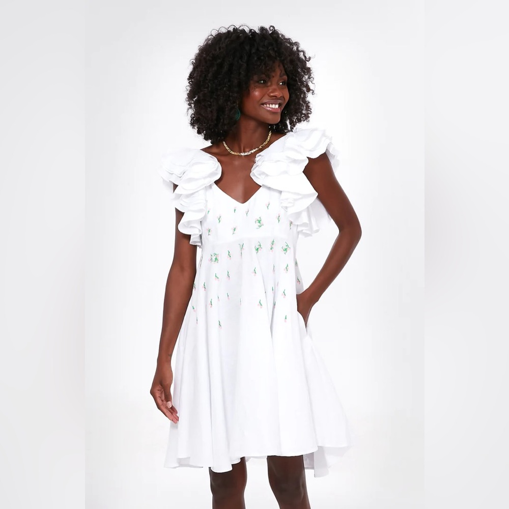 FANM MON White Galata Mini Dress XL
